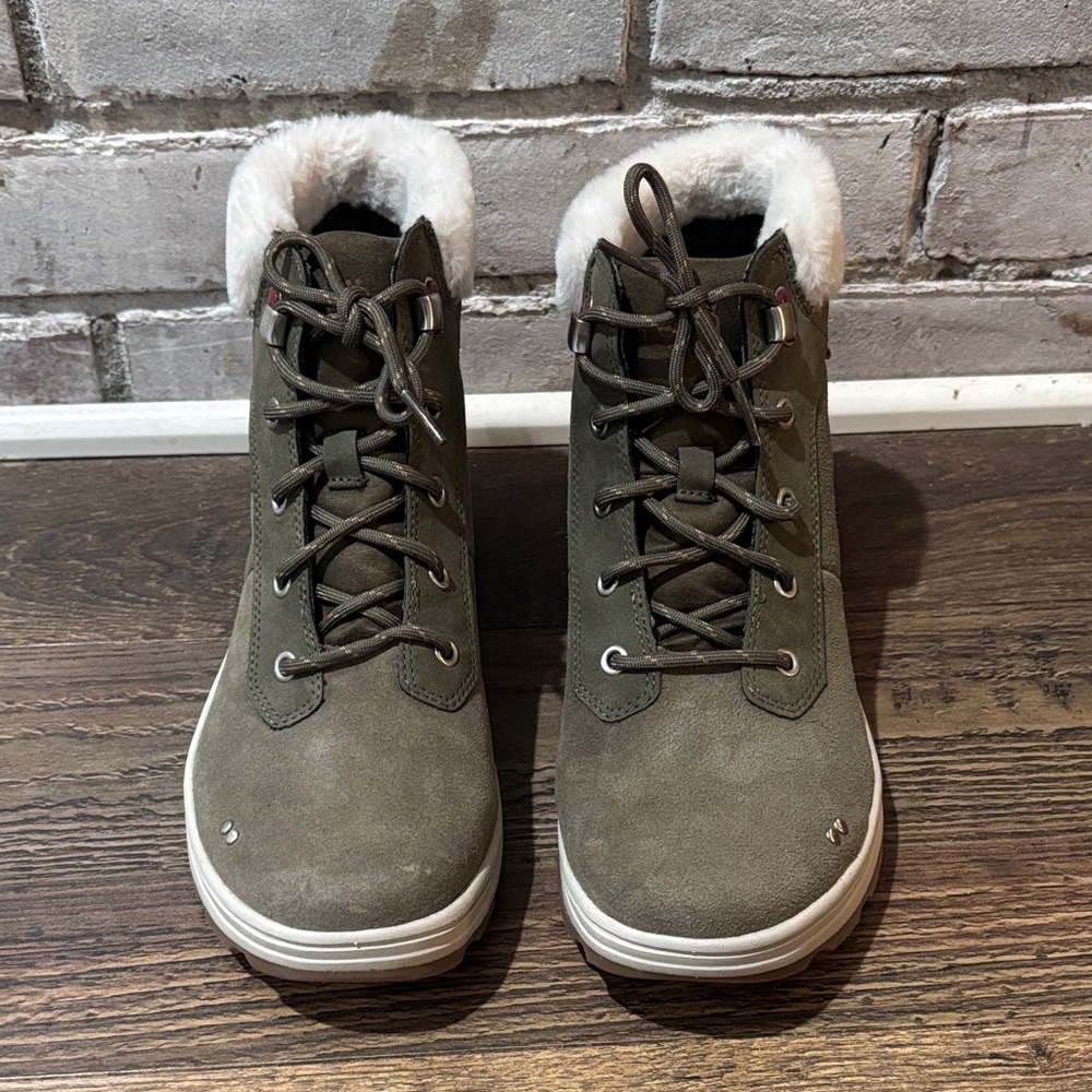 Ryka Olive Winter Boots with Faux Fur